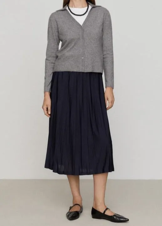 Sandy Pleated Midi Skirt