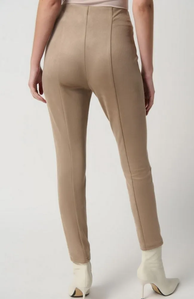 Scuba Suede Leggings With Knee