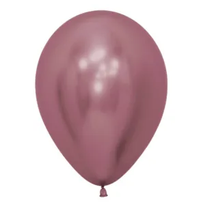 Sempertex 30cm Metallic Reflex Pink Latex Balloons