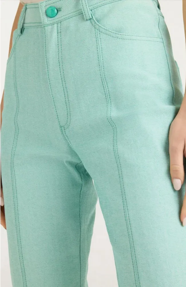 Shanis Pant Light Marine Green