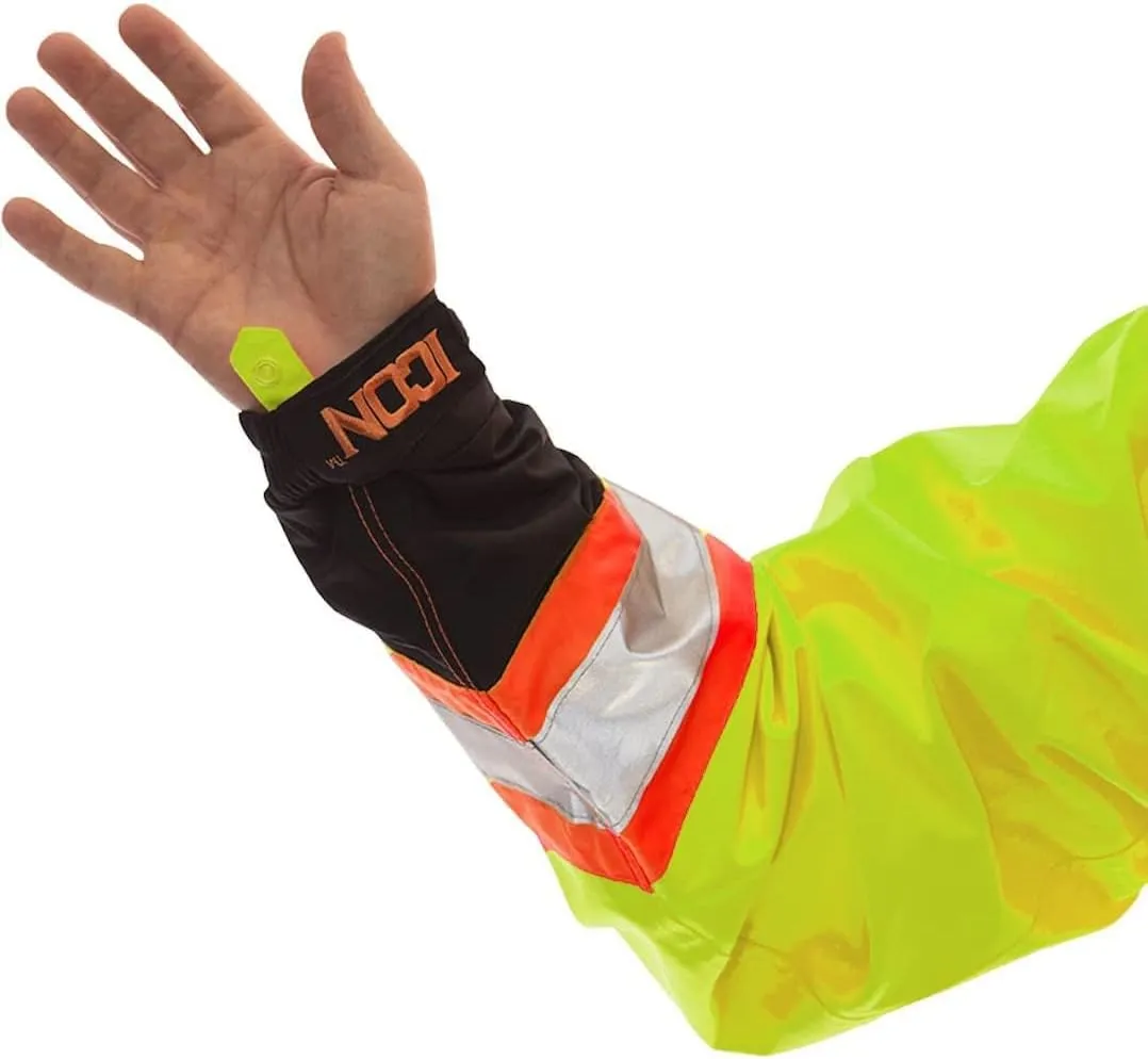 Stay Safe and Visible: 4XL High-Visibility Jacket with Detachable Hood for All Seasons