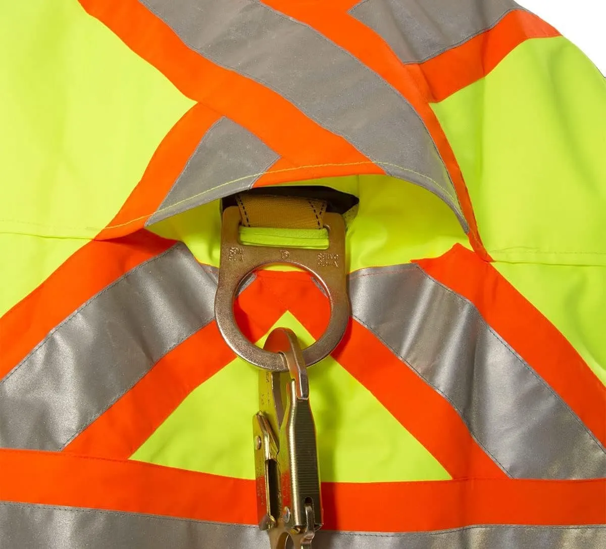 Stay Safe and Visible: 4XL High-Visibility Jacket with Detachable Hood for All Seasons
