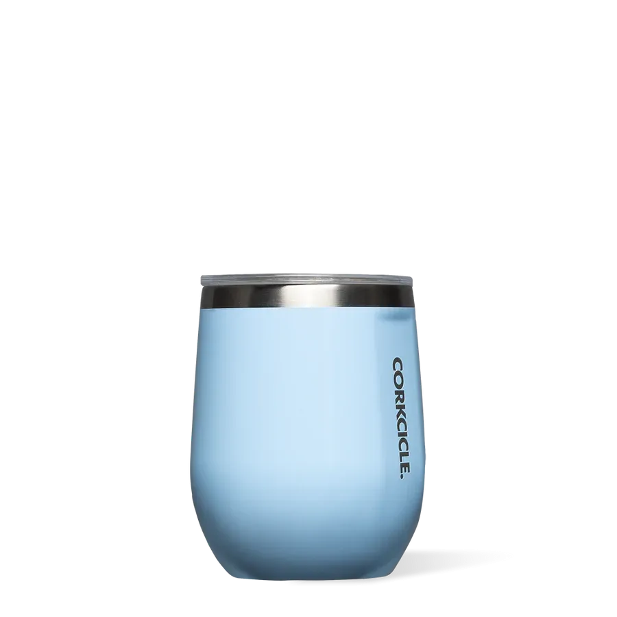 Stemless 12oz Wine Cup (Baby Baby Blue)