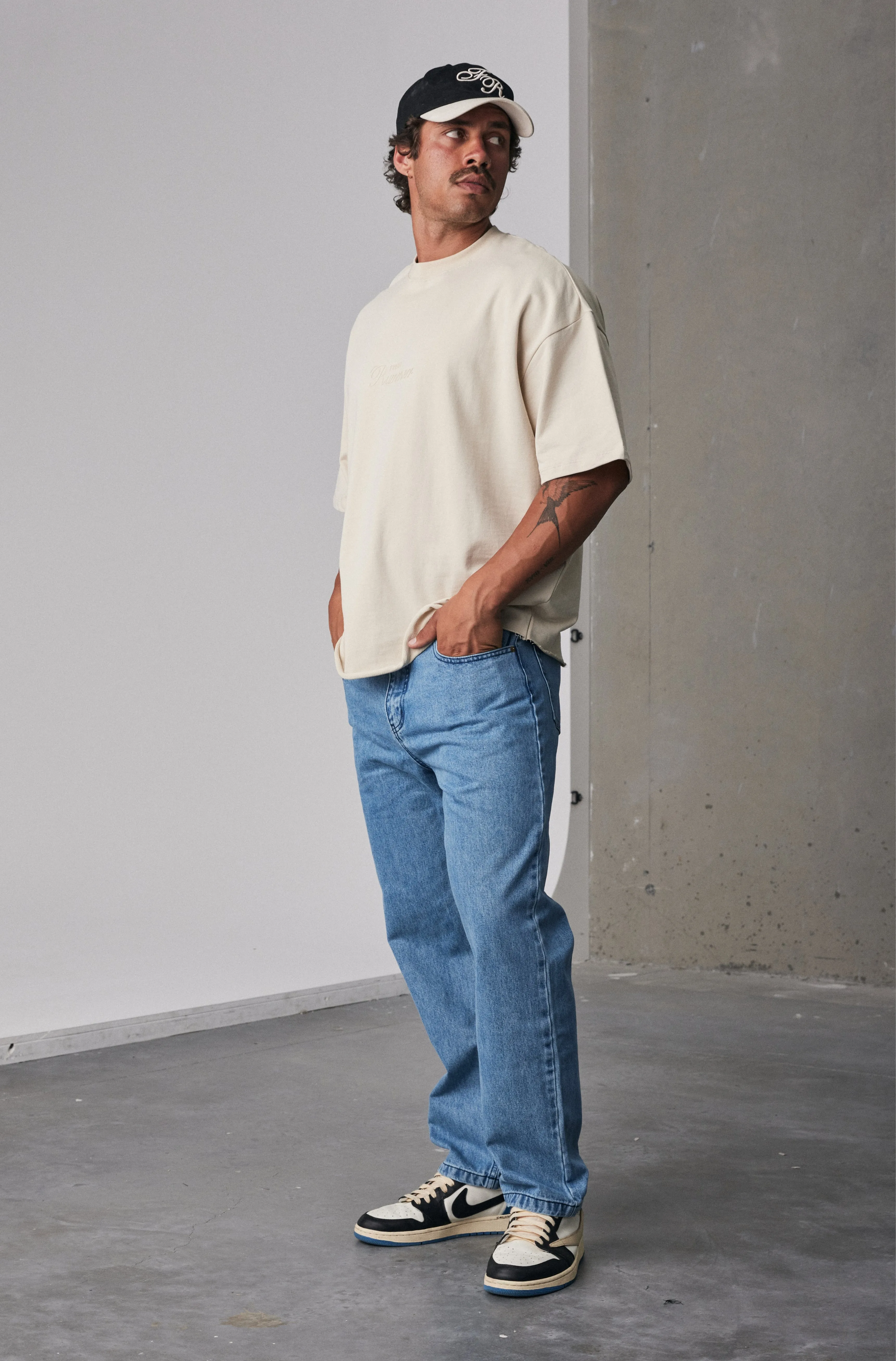 Straight Leg Denim - Blue
