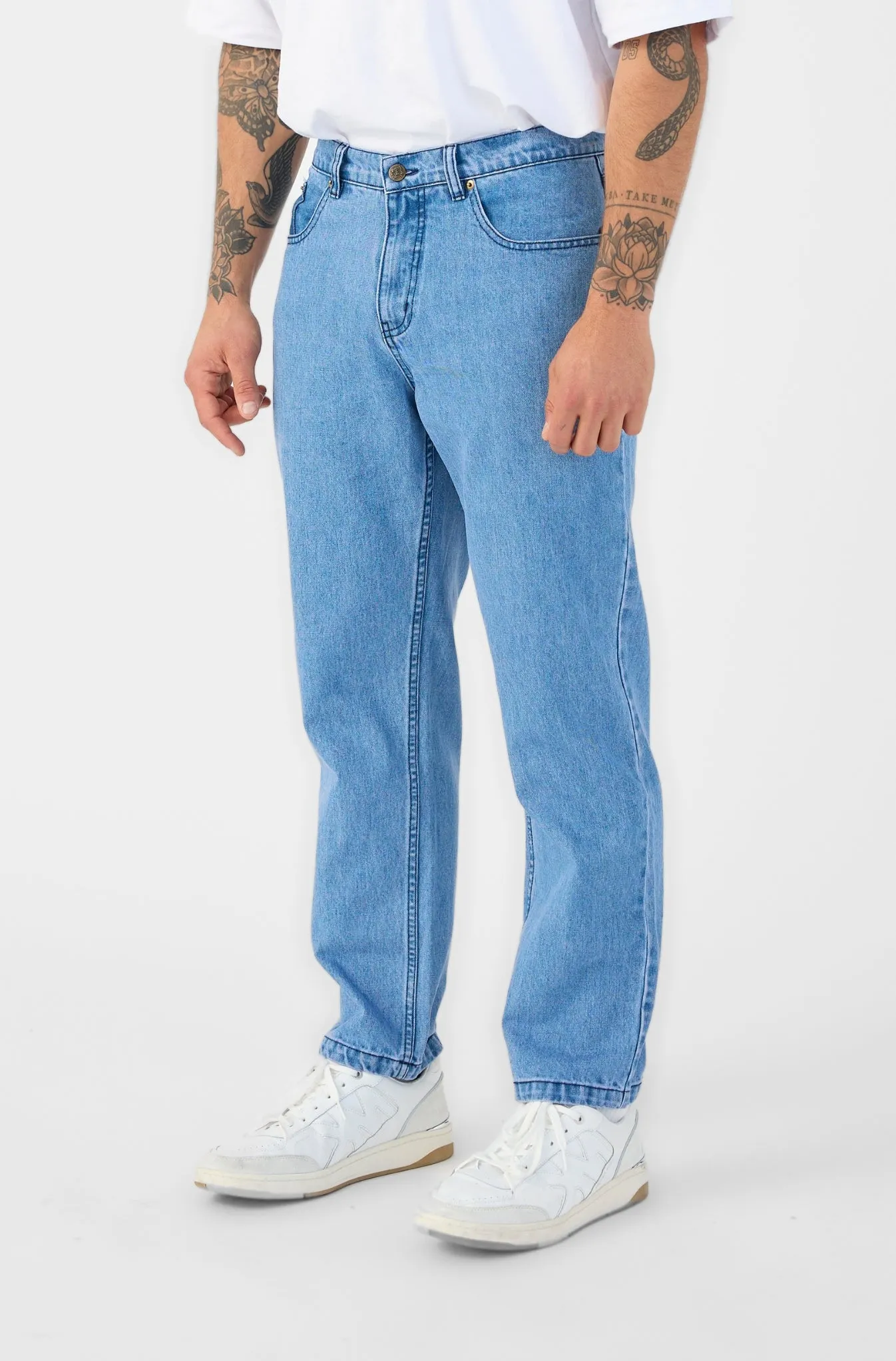 Straight Leg Denim - Blue