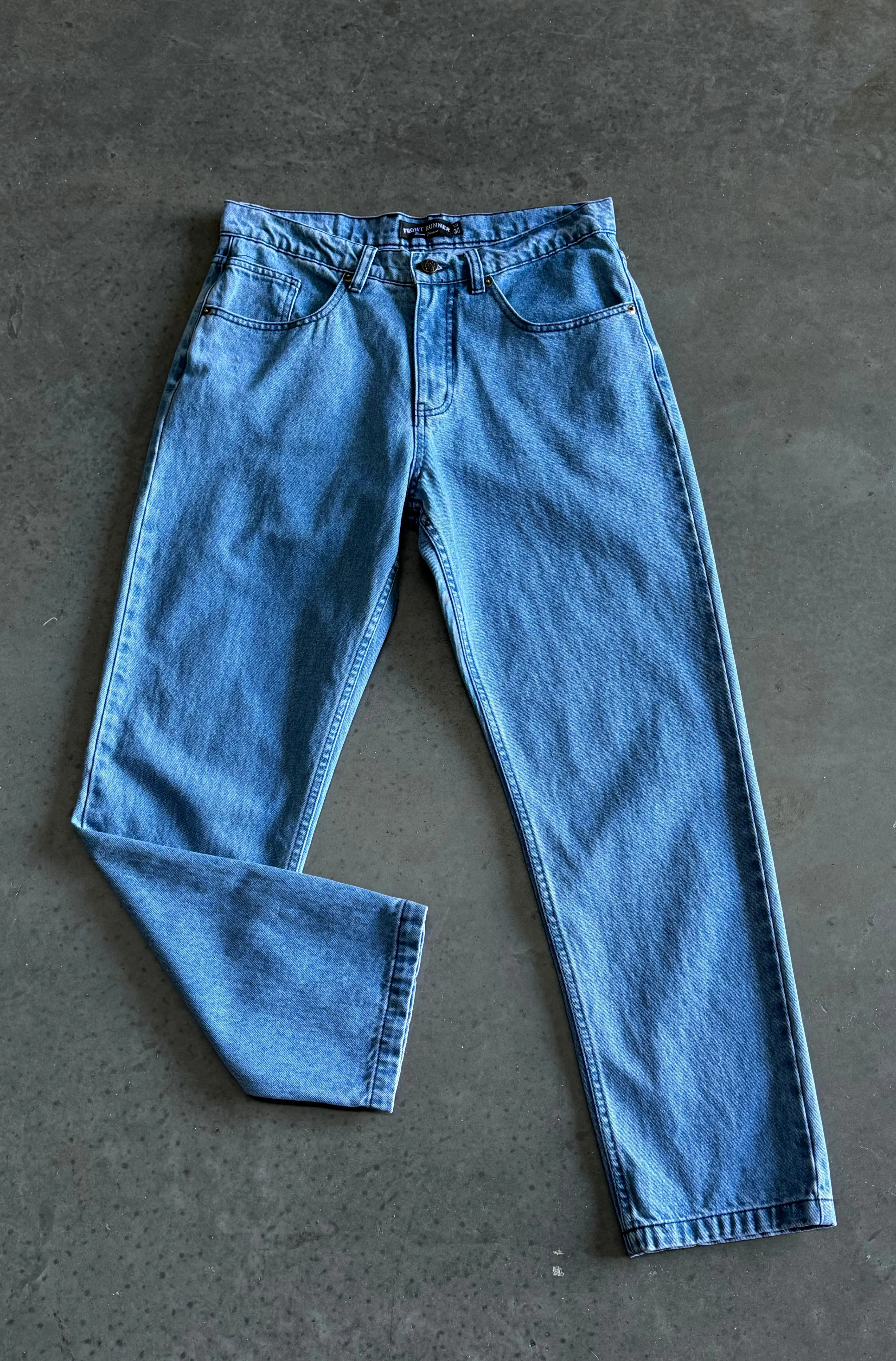 Straight Leg Denim - Blue