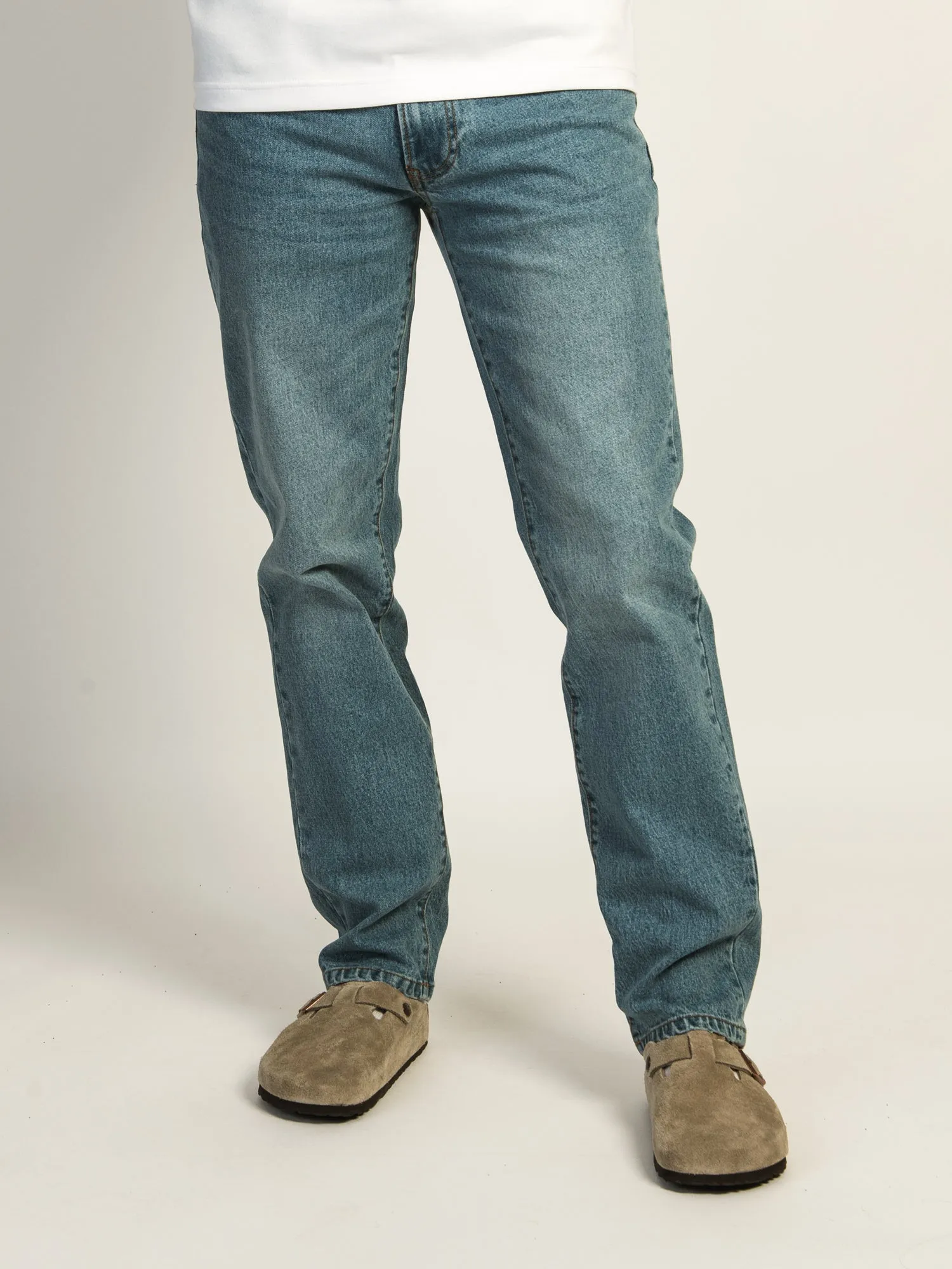 TAINTED 90'S STRAIGHT LEG DENIM - MID WASH