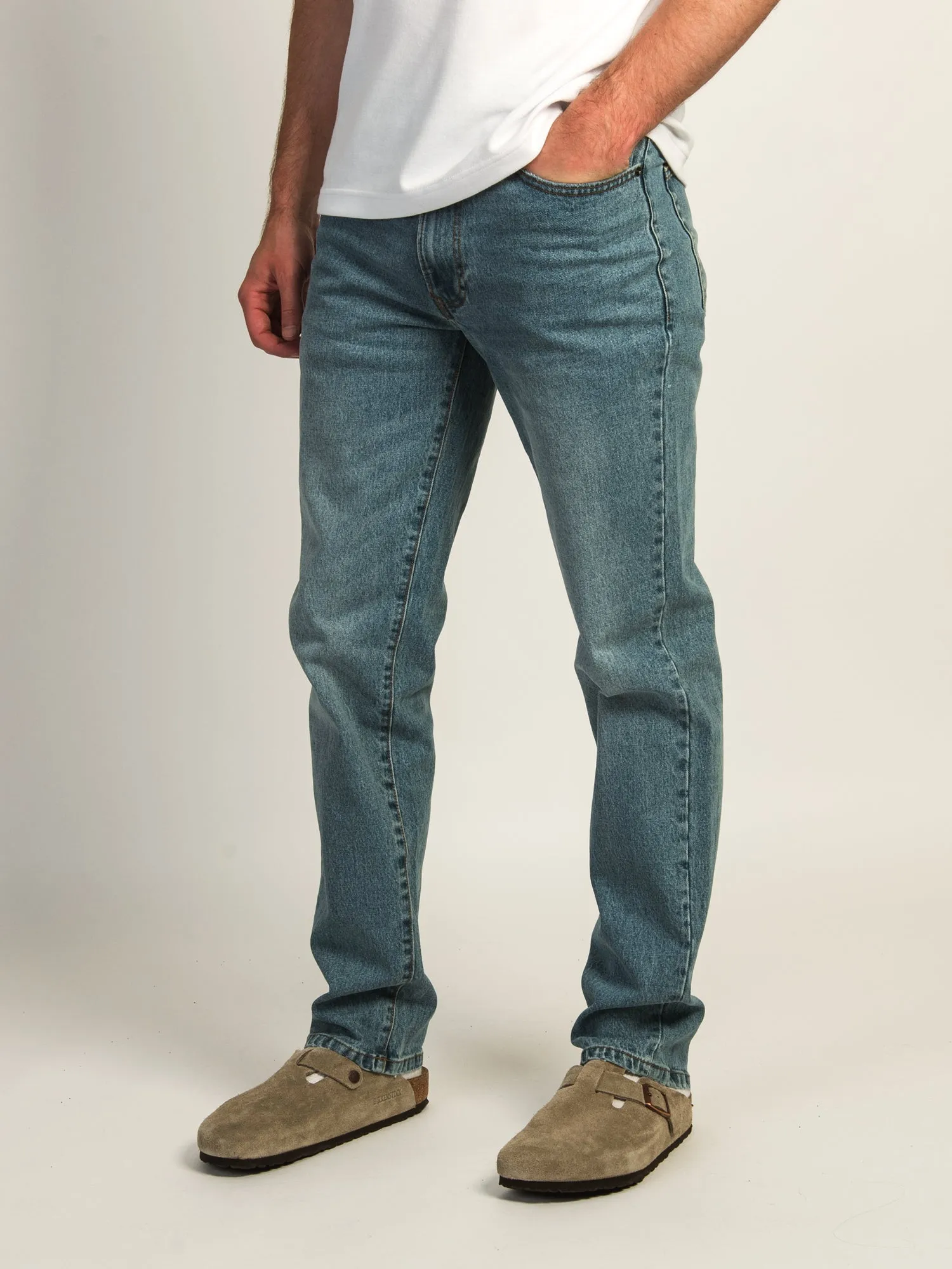 TAINTED 90'S STRAIGHT LEG DENIM - MID WASH