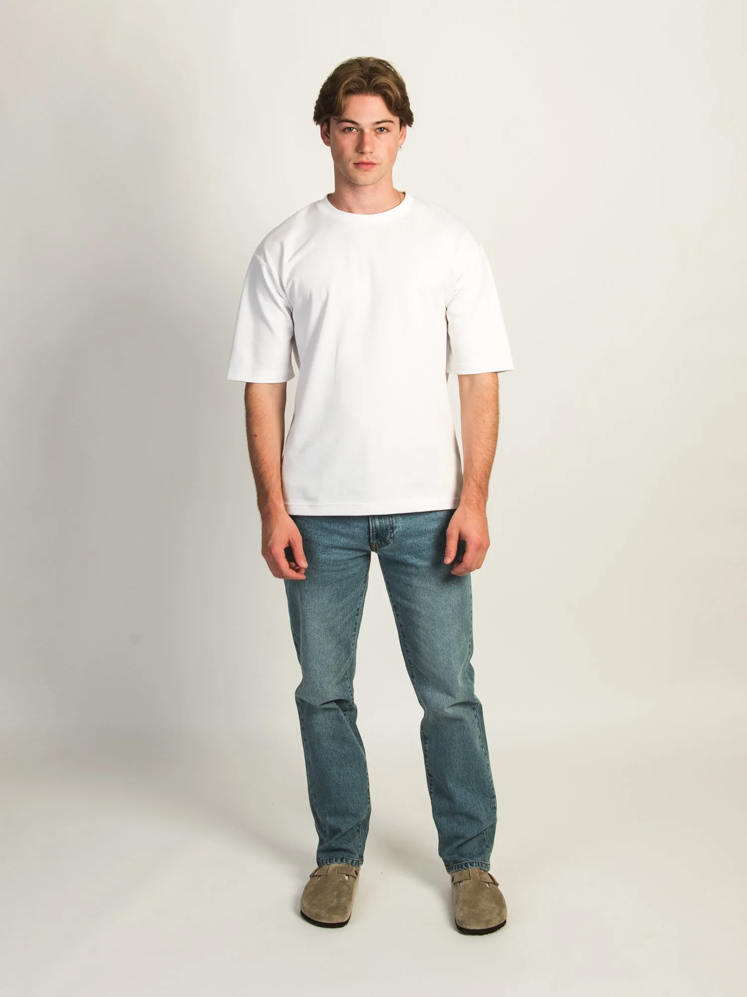 TAINTED 90'S STRAIGHT LEG DENIM - MID WASH