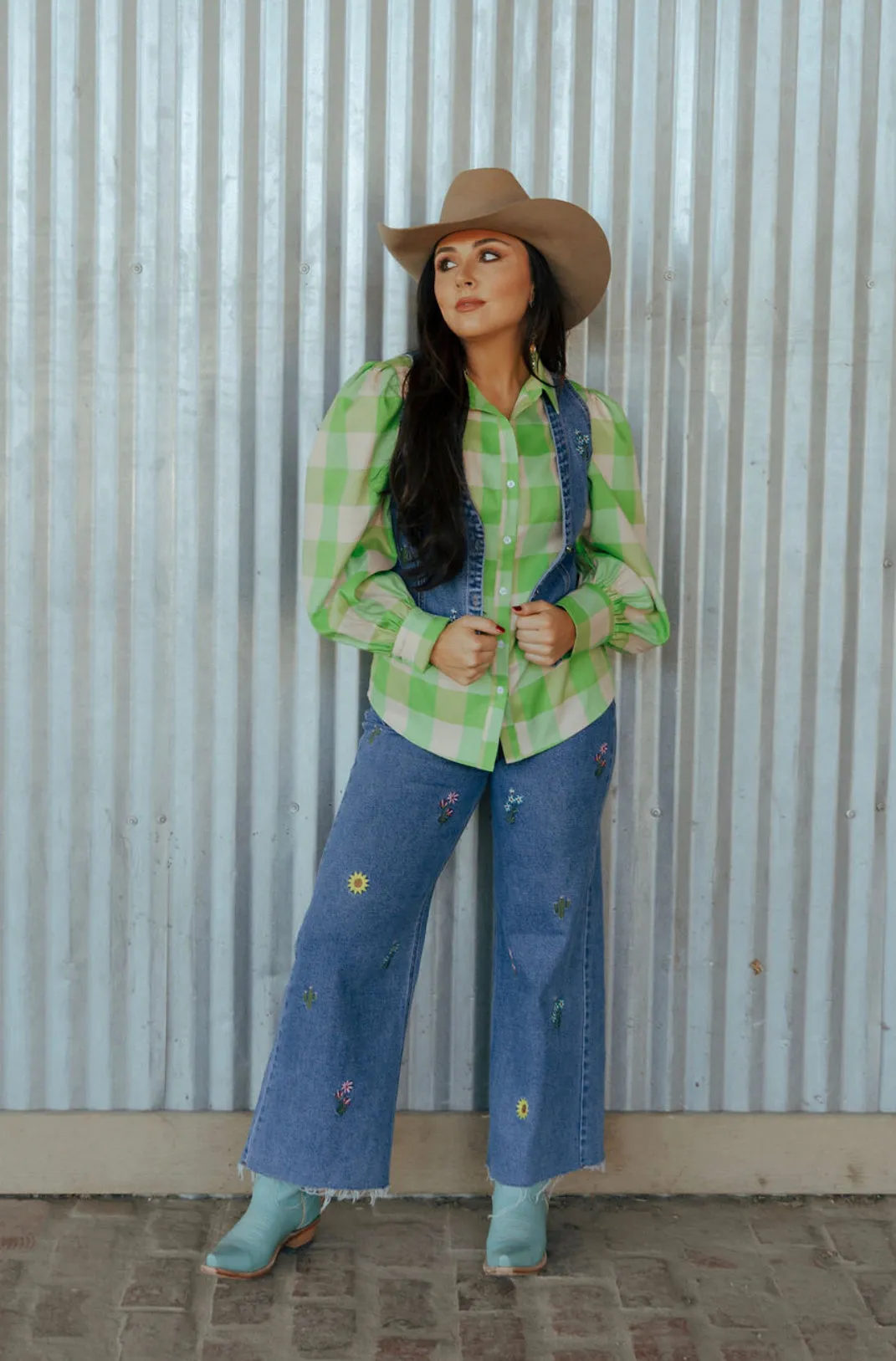 TH6795 DENIM EMBROIDERY JEANS (7)