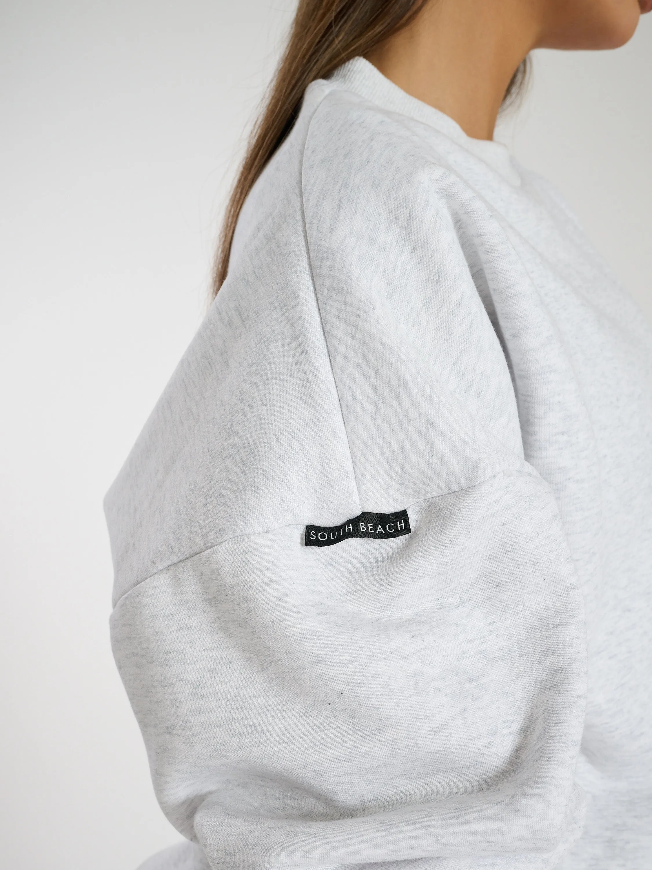 The 'Mellow' crew neck sweater in grey