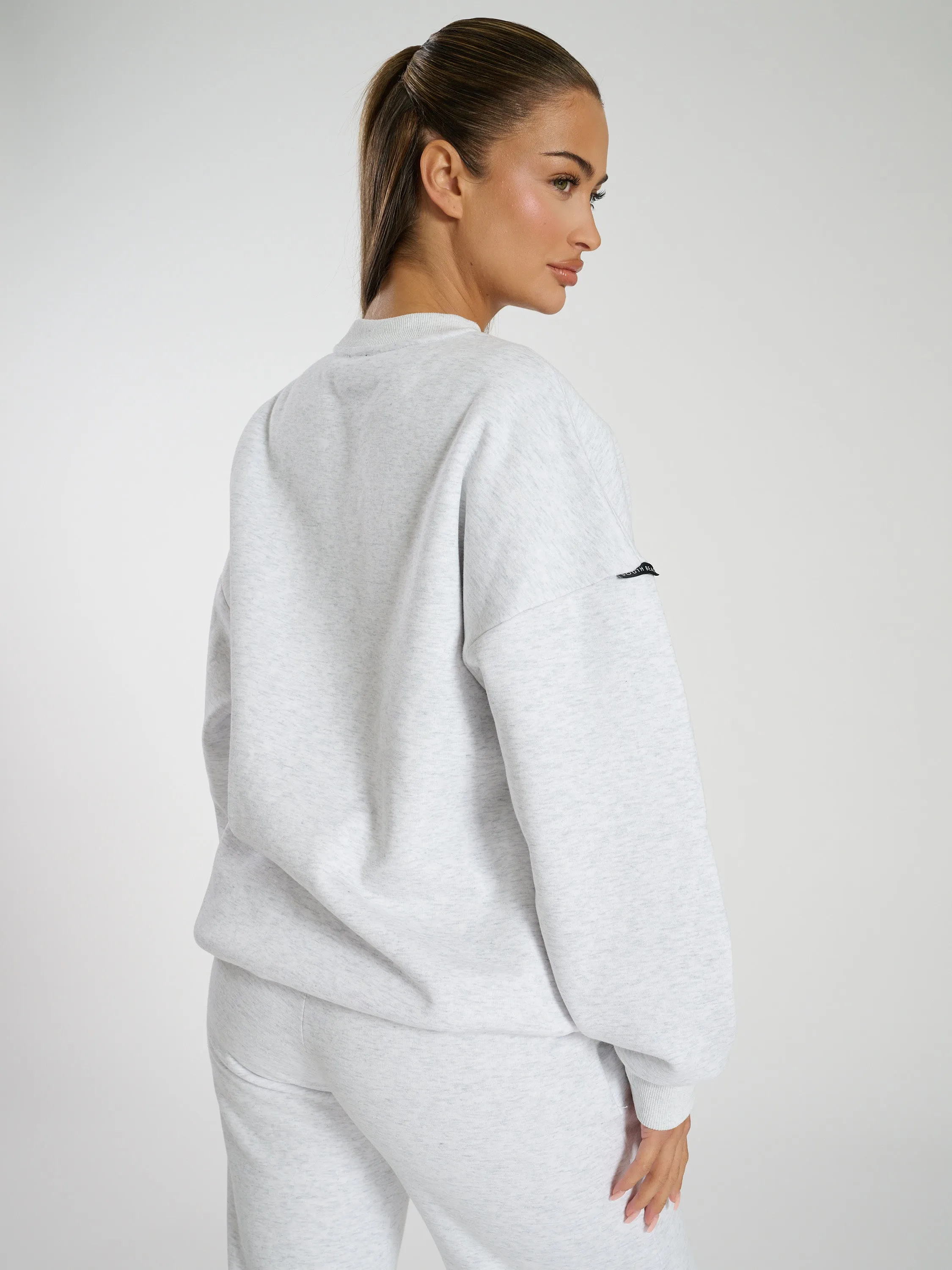 The 'Mellow' crew neck sweater in grey