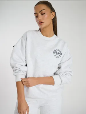 The 'Mellow' crew neck sweater in grey