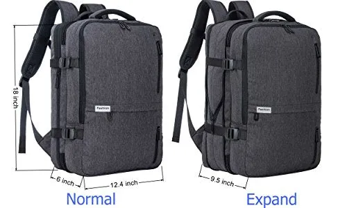 Travel Laptop Backpack 35L Flight Approved Carry On Weekender Bag Backpack Expandable With Usb