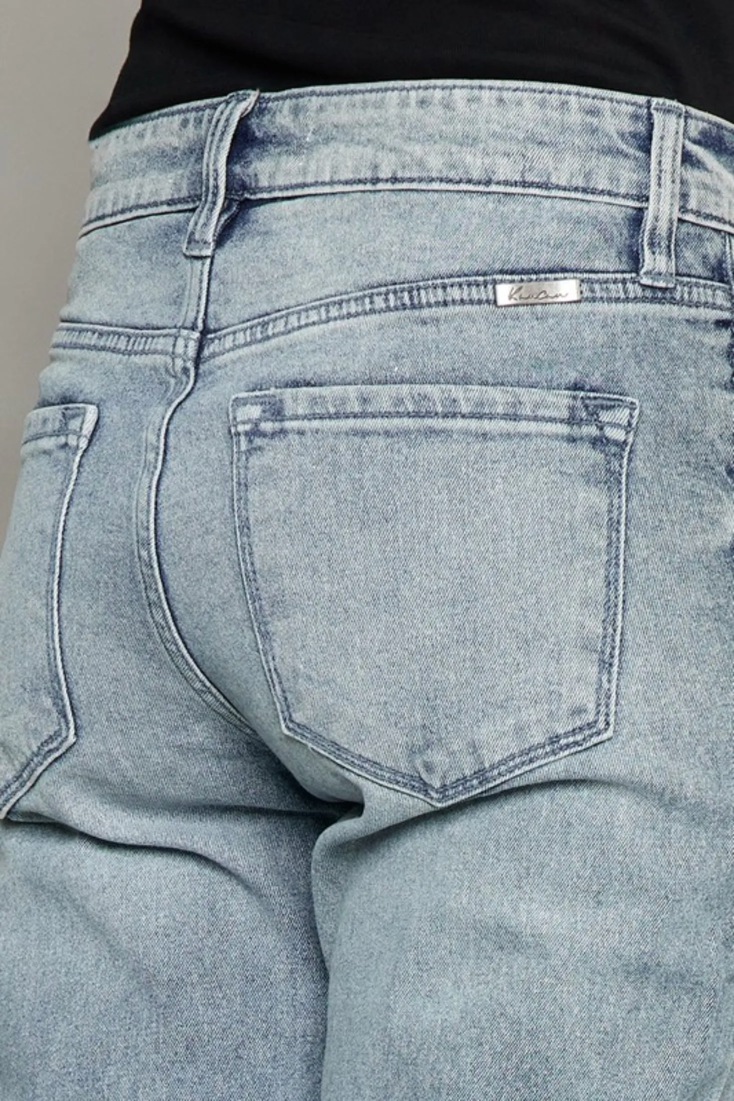 Trendy High Rise Straight Leg Jean