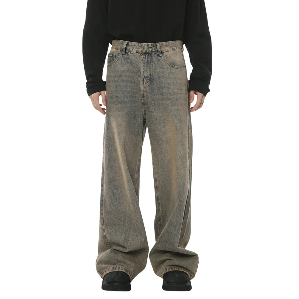 Trendy Retro Distressed Jeans