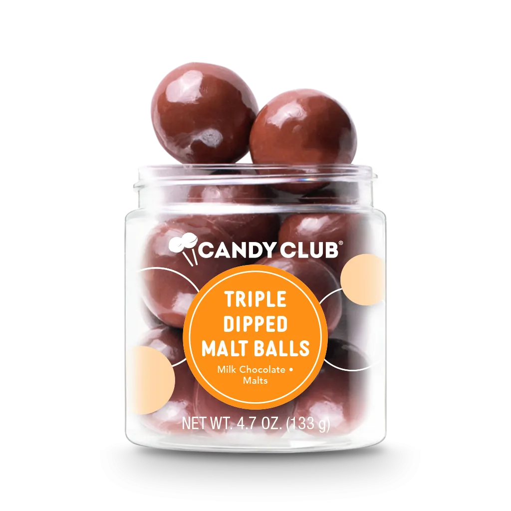 Triple-Dipped Chocolate Malt Balls Candy
