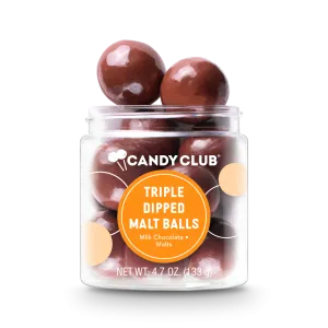 Triple-Dipped Chocolate Malt Balls Candy