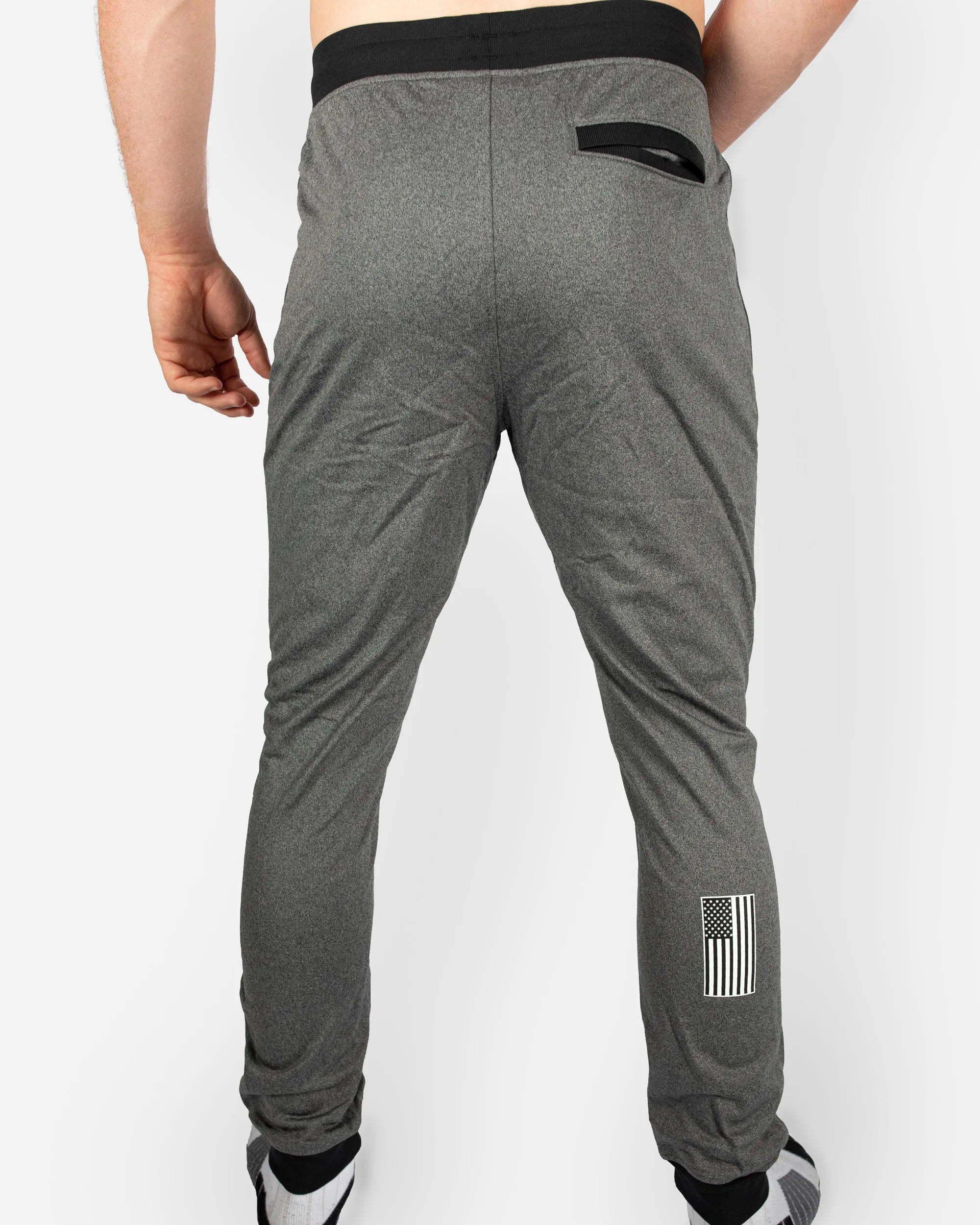 Under Armour Wrestling Gray Flag & Shield Sportstyle Joggers