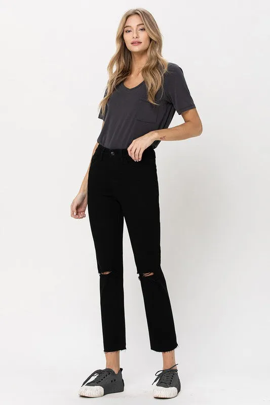 Vervet by Flying Monkey High Rise Straight w/Raw Hem
