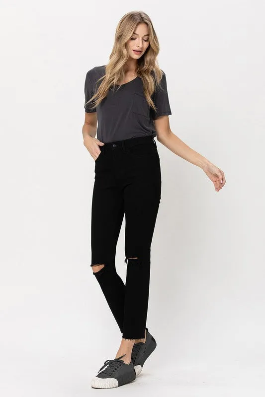 Vervet by Flying Monkey High Rise Straight w/Raw Hem
