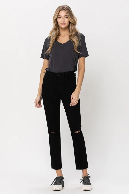 Vervet by Flying Monkey High Rise Straight w/Raw Hem