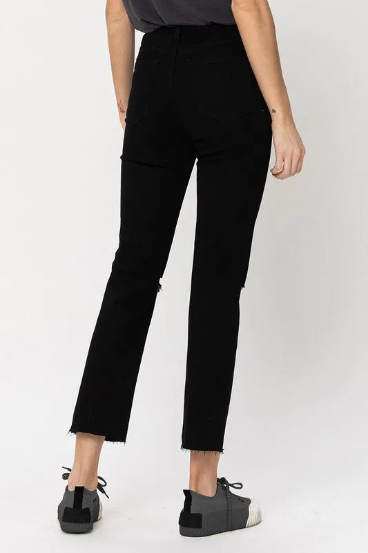 Vervet by Flying Monkey High Rise Straight w/Raw Hem