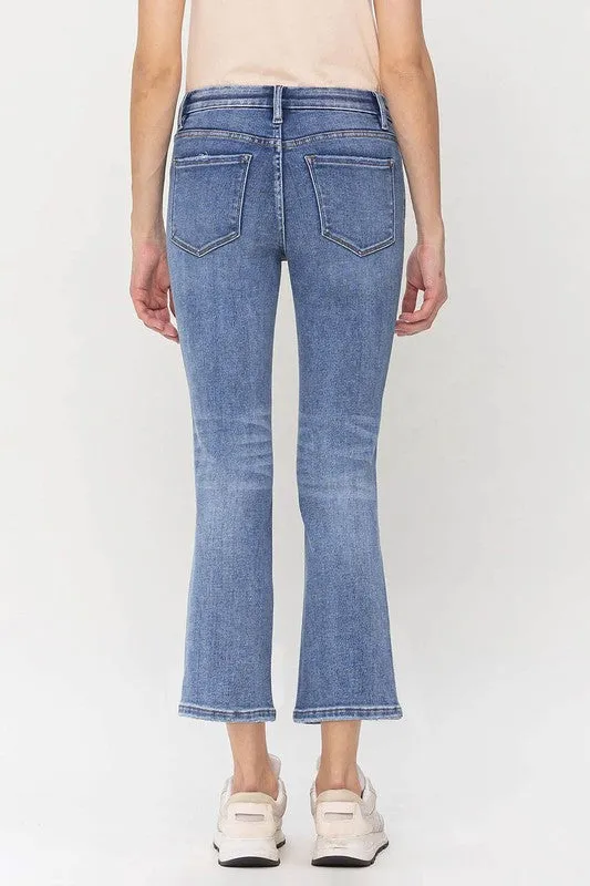 Vervet by Flying Monkey Mid Rise Kick Flare Jeans
