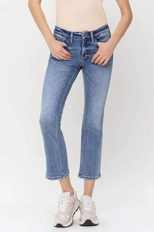 Vervet by Flying Monkey Mid Rise Kick Flare Jeans