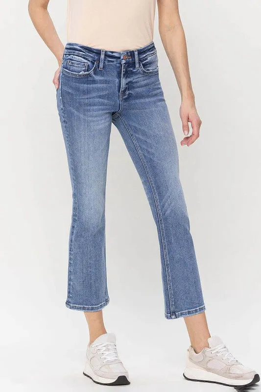 Vervet by Flying Monkey Mid Rise Kick Flare Jeans