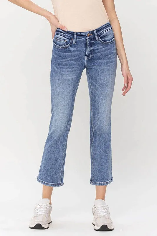 Vervet by Flying Monkey Mid Rise Kick Flare Jeans