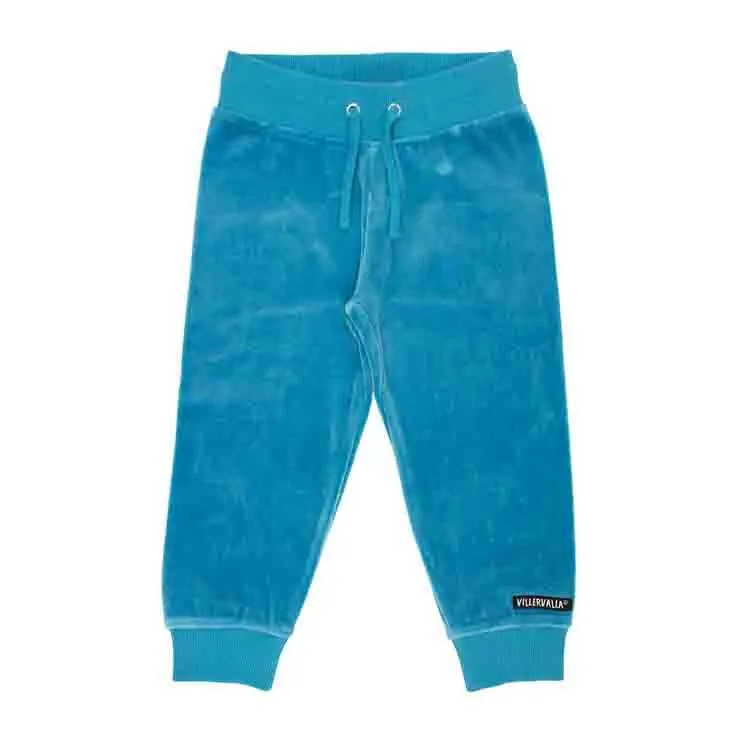 Villervalla Velour Relaxed Sweatpants - Sky
