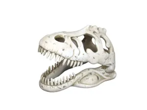 Weco Products Wecorama Catacombs T-REX Skull Aquarium Ornament White