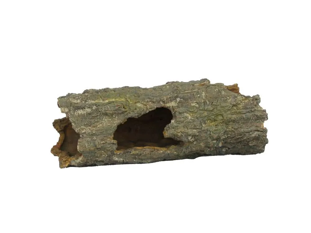 Weco Products Wecorama Sleepy Hollows Mossy Log Terrarium Ornament with Hollow Brown/Green MD