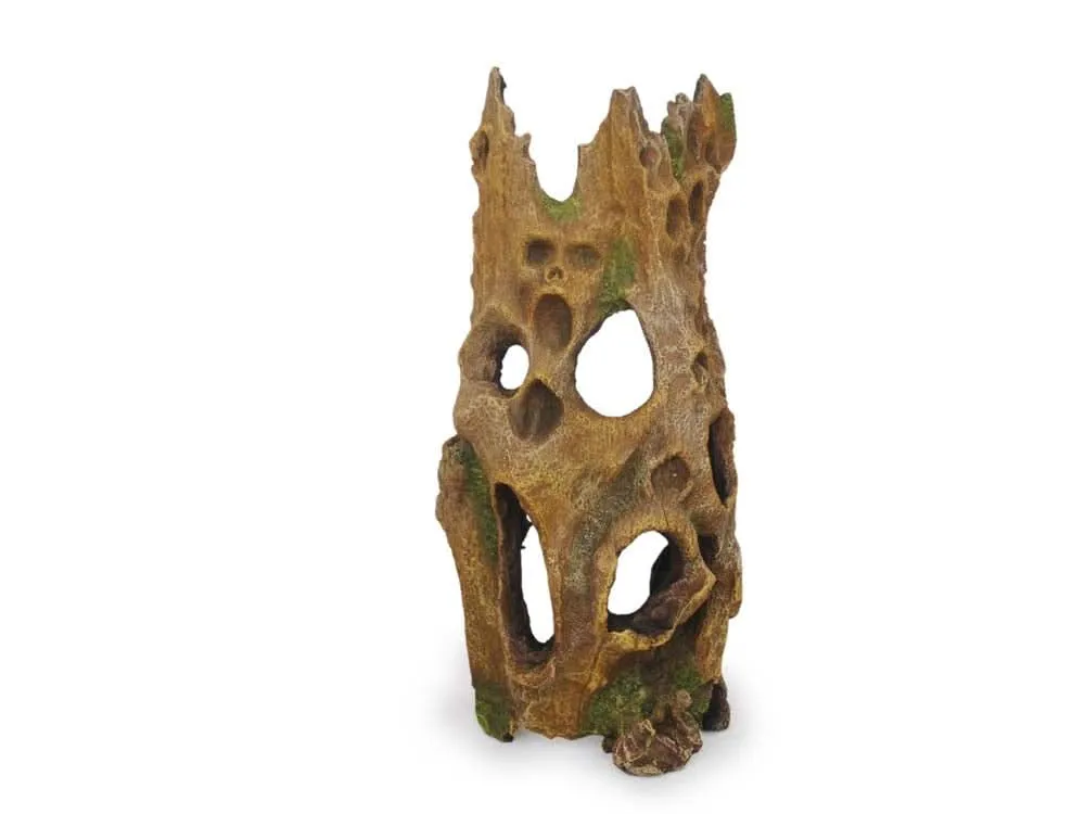 Weco Products Wecorama Sleepy Hollows Wicked Bark Terrarium Ornament Brown/Green LG