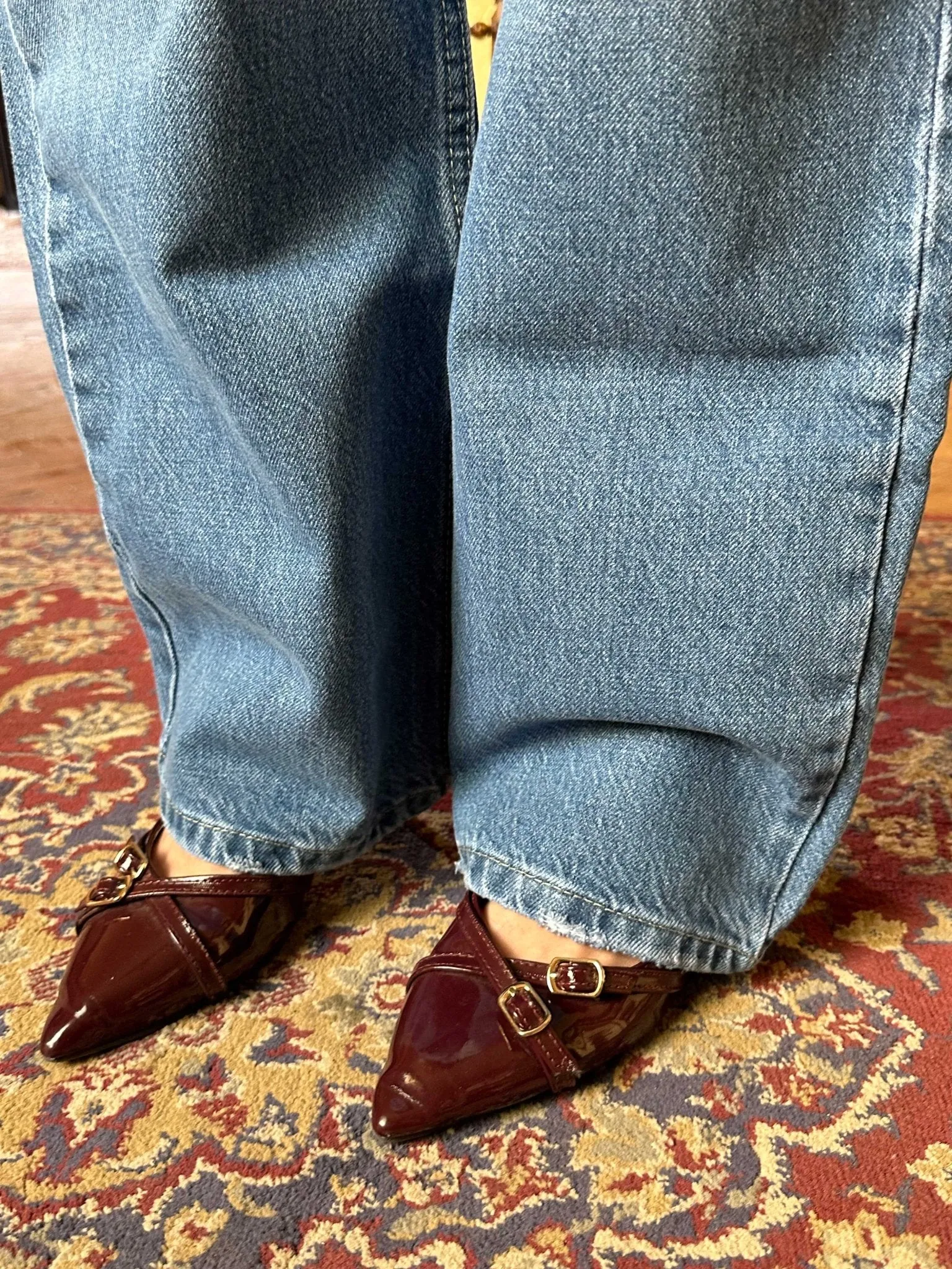 Wide-Leg - High-Waist Light Blue Jeans