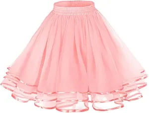 Women's A-Line High Waisted Midi Skirt Women's Candy Color A Line Skirts Princess Mini Skirts Flared Casual Skirt
