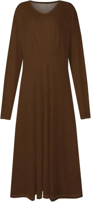 Womens Fall/Winter Dresses Long Sleeve V Neck Dresses Elegant Dresses Trendy Printed Dresses Dresses for Women