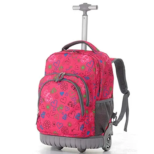 Yexin Wheeled Laptop Backpack, Great For High School, College Backpack, Rolling School Bag,