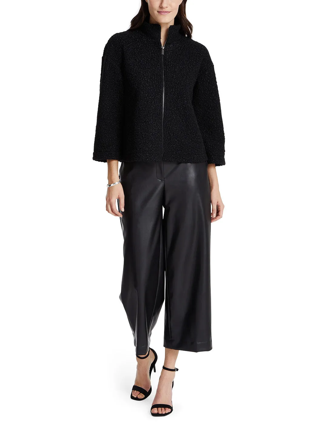 Zip Front Dolman Sleeve Jacket