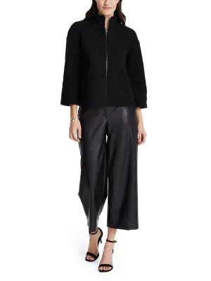 Zip Front Dolman Sleeve Jacket